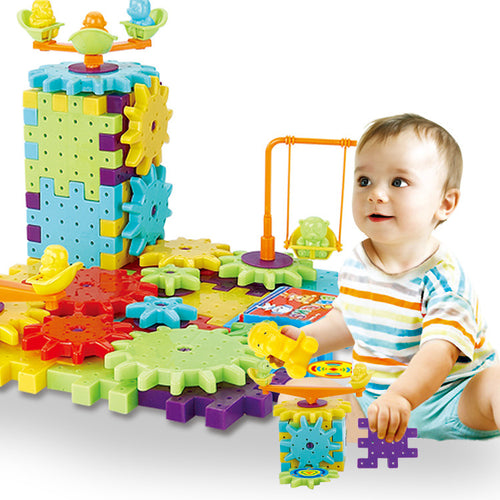 Electric Building Blocks Set - 81 Pieces Puzzle Toy